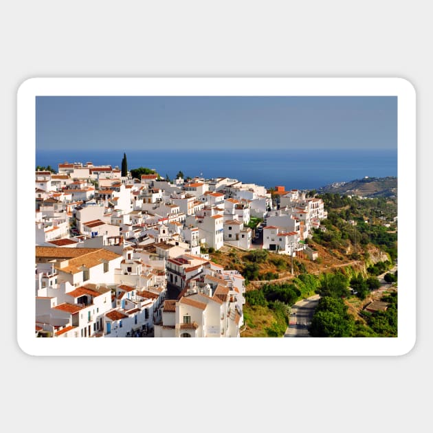 Frigiliana Andalusia Costa del Sol Spain Sticker by AndyEvansPhotos